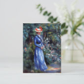 Renoir - Vrouw in een Blauwe Dress Briefkaart (Staand voorkant)