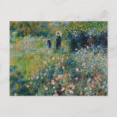 Renoir - Vrouw met een Parasol in een Tuin Briefkaart (Voorkant)