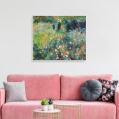 Renoir - Vrouw met een Parasol in een Tuin Canvas Afdruk (Insitu (Woonkamer))