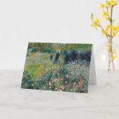 Renoir - Vrouw met een Parasol in een Tuin Kaart (Gele Bloem)