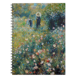 Renoir - Vrouw met een Parasol in een Tuin Notitieboek