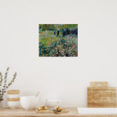 Renoir - Vrouw met een Parasol in een Tuin Poster (Keuken)