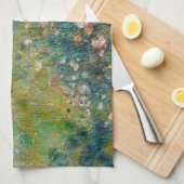 Renoir - Vrouw met een Parasol in een Tuin Theedoek (Quarter Fold)