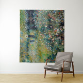 Renoir - Vrouw met een Parasol in een Tuin Wandkleed (In situ)