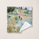 Renoir - Weg leidt door Tall Gras Bad Handdoek (Wasdoekje)