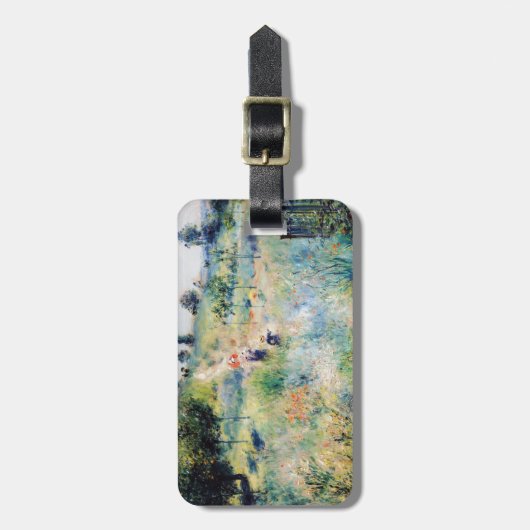 Renoir - Weg leidt door Tall Grass Bagagelabel (Voorkant verticaal)