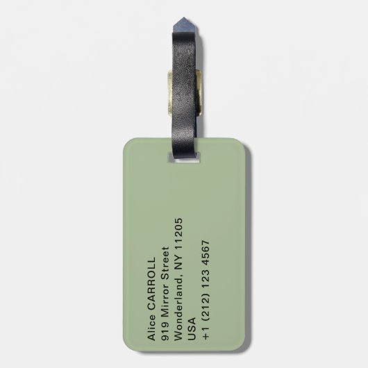 Renoir - Weg leidt door Tall Grass Bagagelabel (Achterkant verticaal)