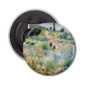 Renoir - Weg leidt door Tall Grass Button Flesopener (Voorkant)