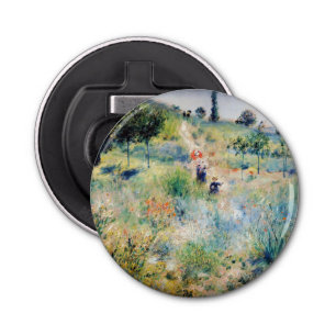 Renoir - Weg leidt door Tall Grass Button Flesopener