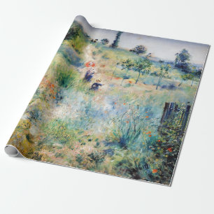 Renoir - Weg leidt door Tall Grass Cadeaupapier