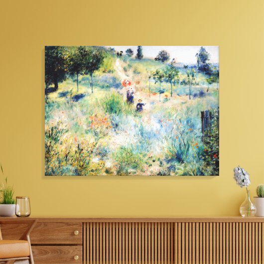 Renoir - Weg leidt door Tall Grass Canvas Afdruk (Insitu (Woonkamer))