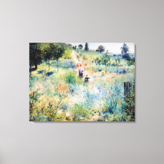 Renoir - Weg leidt door Tall Grass Canvas Afdruk (Voorkant)