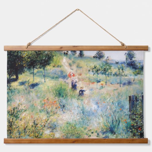 Renoir - Weg leidt door Tall Grass Hangend Wandkleed (Voorkant)