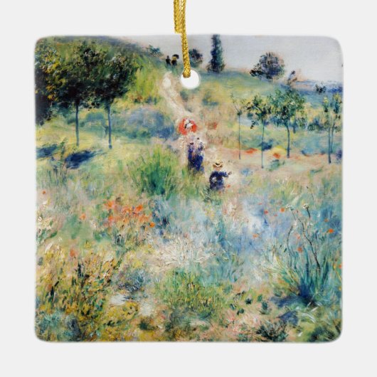 Renoir - Weg leidt door Tall Grass Keramisch Ornament (Voorkant)