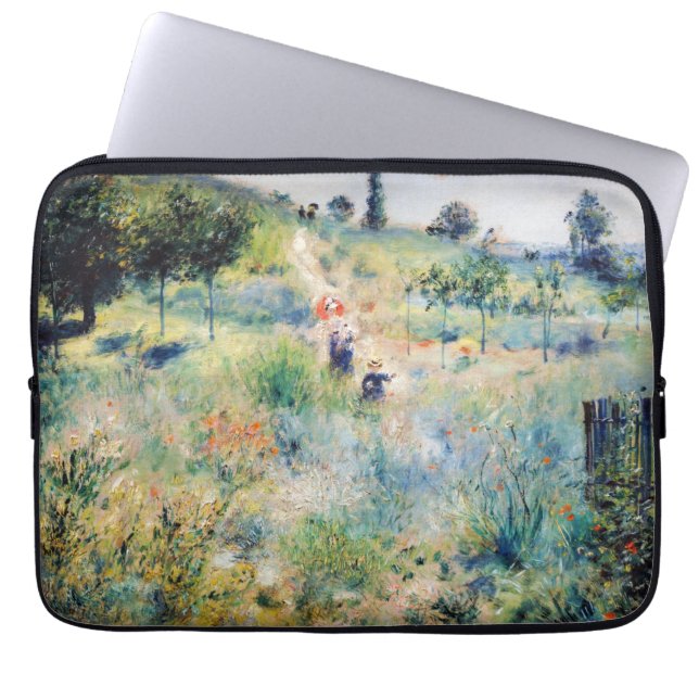 Renoir - Weg leidt door Tall Grass Laptop Sleeve (Voorkant)