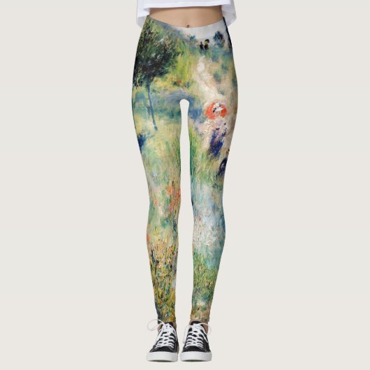 Renoir - Weg leidt door Tall Grass Leggings (Voorkant)