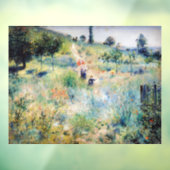 Renoir - Weg leidt door Tall Grass Raamsticker (Vel 3)