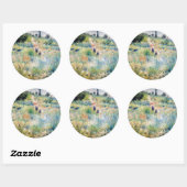Renoir - Weg leidt door Tall Grass Ronde Sticker (Vel)