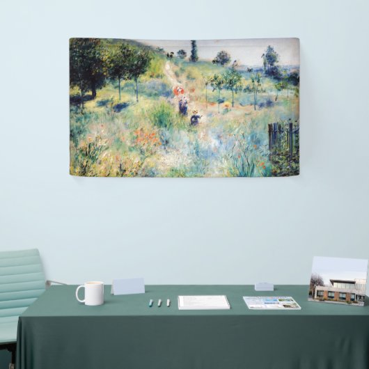 Renoir - Weg leidt door Tall Grass Spandoek (Beurs)