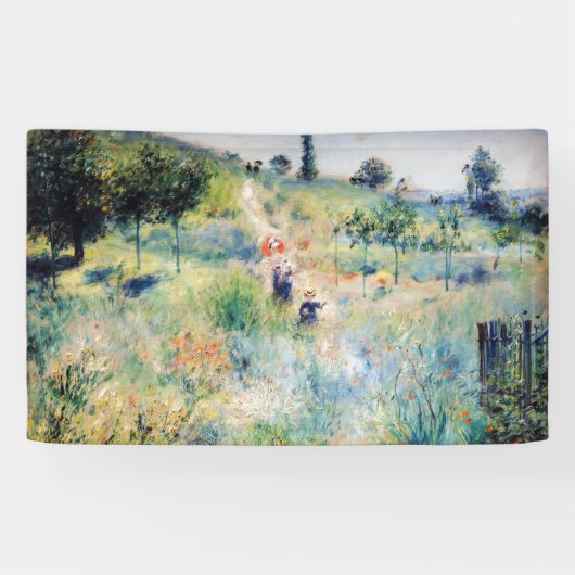 Renoir - Weg leidt door Tall Grass Spandoek (Horizontaal)