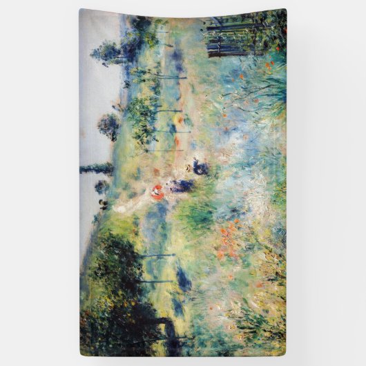 Renoir - Weg leidt door Tall Grass Spandoek (Verticaal)