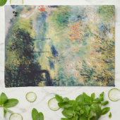 Renoir - Weg leidt door Tall Grass Theedoek (Gevouwen)