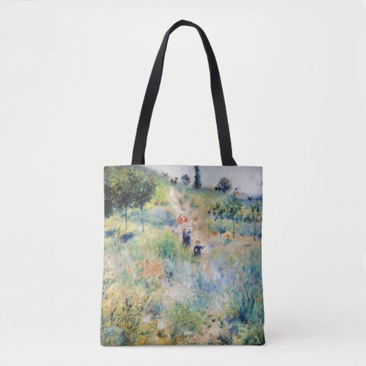 Renoir - Weg leidt door Tall Grass Tote Bag (Voorkant)