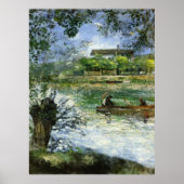 Renoir, Willows and Figures in a Boat Poster (Voorkant)