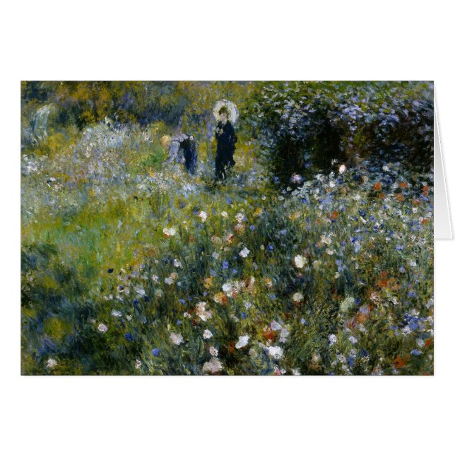 Renoir Woman met Parasol in de tuin (Voorkant Horizontaal)