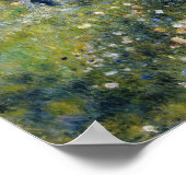 Renoir Woman met Parasol in de tuin Poster (Hoek)