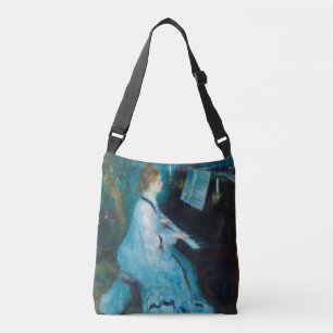 Renoir Woman Piano Music Musician Crossbody Tas