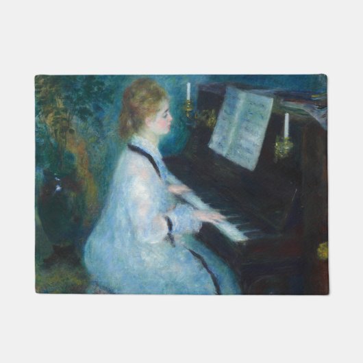 Renoir Woman Piano Music Musician Deurmat (Voorkant)