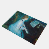 Renoir Woman Piano Music Musician Deurmat (Schuin)