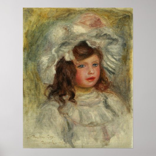 Renoir - Young Girl in a Pet 1905 Poster (Voorkant)
