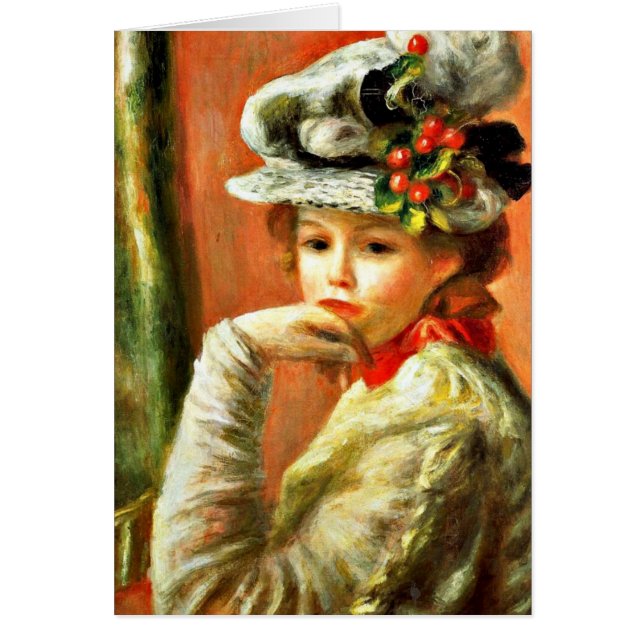 Renoir - Young Girl in a White Pet (Voorkant)