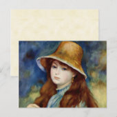 Renoir Young Girl in een riviertje Pet Briefkaart (Voorkant / Achterkant)
