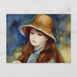 Renoir Young Girl in een riviertje Pet Briefkaart