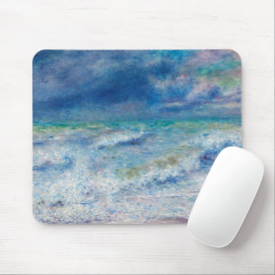 Renoir Zeegezicht. Blauw zee / nautisch impression Muismat