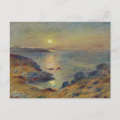 Renoir - Zonsondergang in Douarnenez Fine Art Land Briefkaart (Voorkant)
