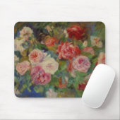 Renoir'a Vase of Rozen, nog steeds leven Muismat (Met muis)