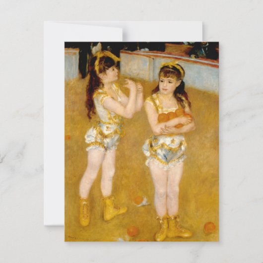 Renoir's Acrobat bij Cirque Fernando (1879) Kaart (Voorkant)