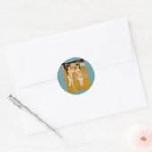 Renoir's Acrobat bij Cirque Fernando (1879) Ronde Sticker (Envelop)