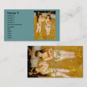 Renoir's Acrobat bij Cirque Fernando (1879) Visitekaartje (Voorkant / Achterkant)