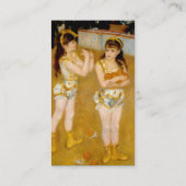 Renoir's Acrobat bij Cirque Fernando (1879) Visitekaartje (Achterkant)