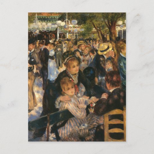Renoir's Bal du de la Galette (1876) Briefkaart (Voorkant)