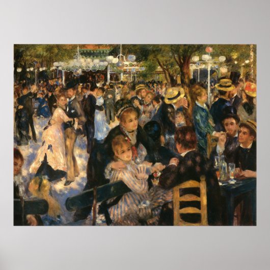 Renoir's Bal du de la Galette (1876) Poster (Voorkant)
