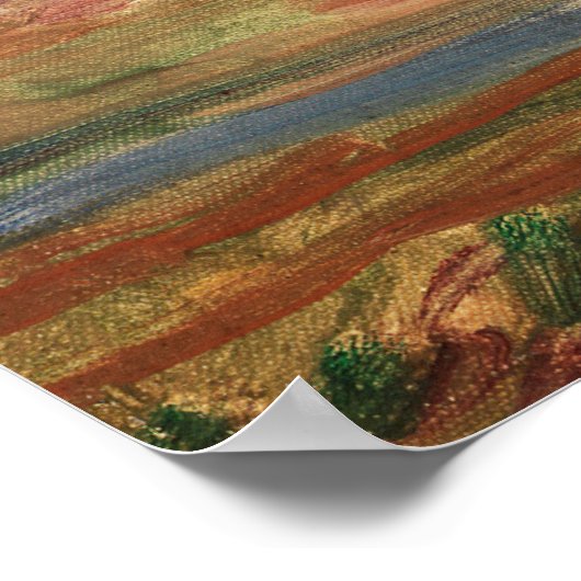 Renoir's Bouquet van Rozen Poster (Hoek)