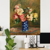 Renoir's Bouquet van Rozen Poster (Thuiskantoor)