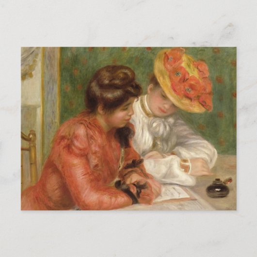 Renoir's briefschrijver briefkaart (Voorkant)