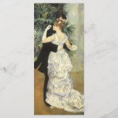 Renoir's City Dance Wedding Programme Programmakaart (Achterkant)